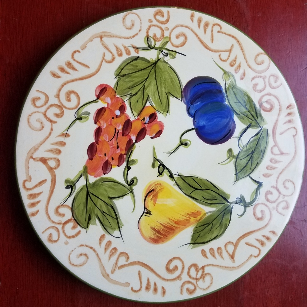 Ceramic Fruit Pattern Trivet